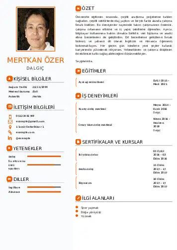 Dalgıç CV Örnekleri cv indir